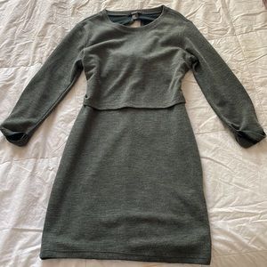 Olive green long sleeve dress